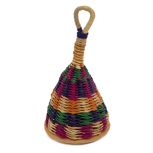 Multicoloured Ghanian basket rattle