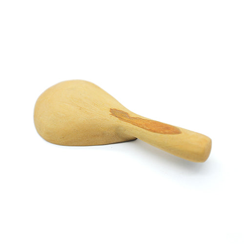Classic olive wood spice spoon bottom