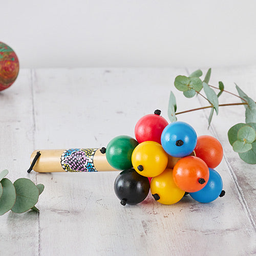 large colourful ping pong ball shaker