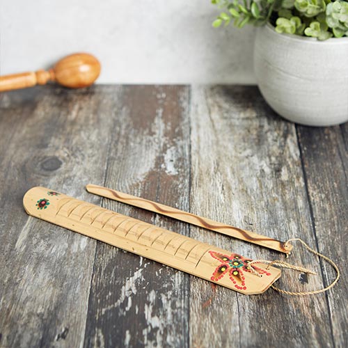 Bamboo Rasp Rumbai Guiro Percussion Instrument