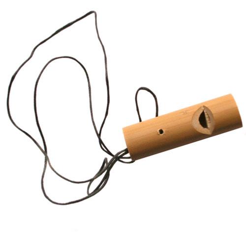 bamboo whistle pendant 