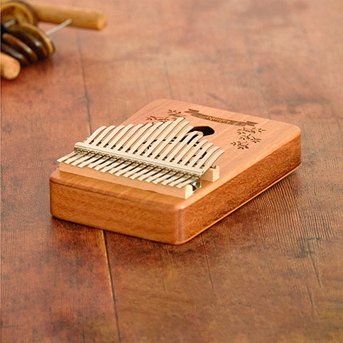 Box type 17 note kalimba instrument top