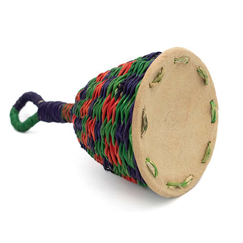 multicoloured Ghanian basket rattle