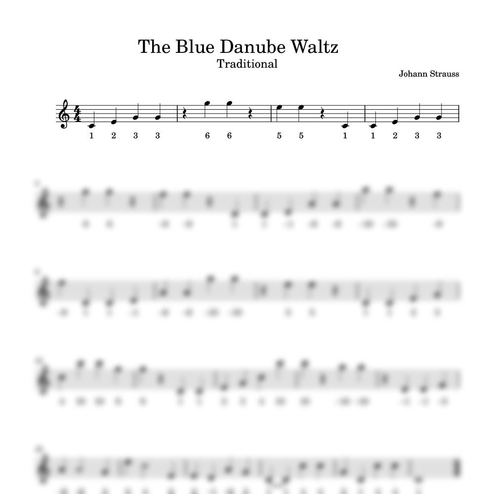 Blue Danube Waltz harmonica preview 