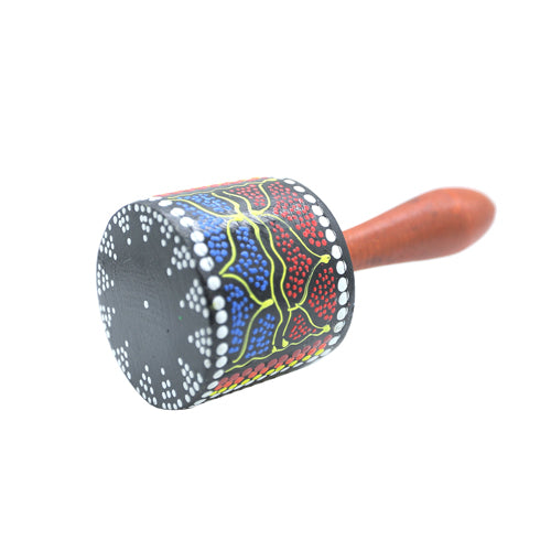 top of penebel dot painted cylinder shaker