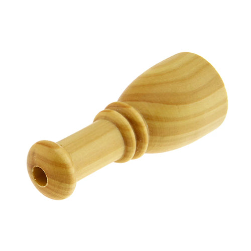 Wooden eurasian sky lark whistle front end 