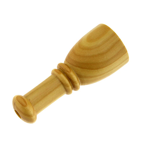 Natural wood bird whistle