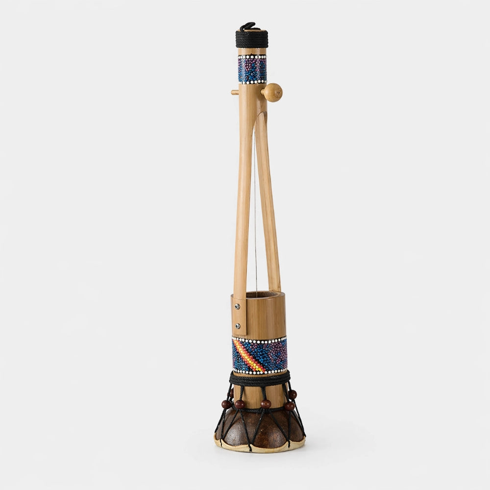 Indonesian dot painted begijen guitar instrument