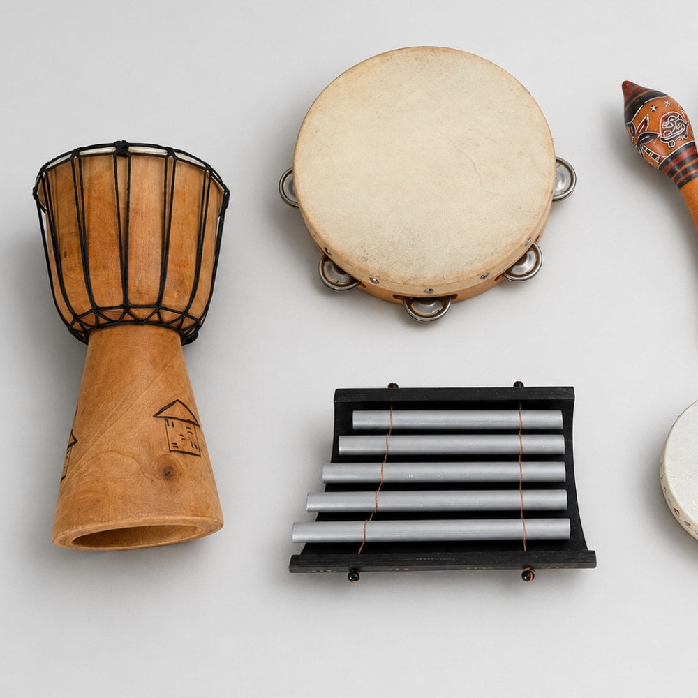 close up of instruments bundle