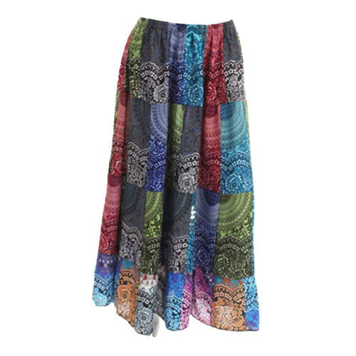 Colorful Fusion Skirt with white background