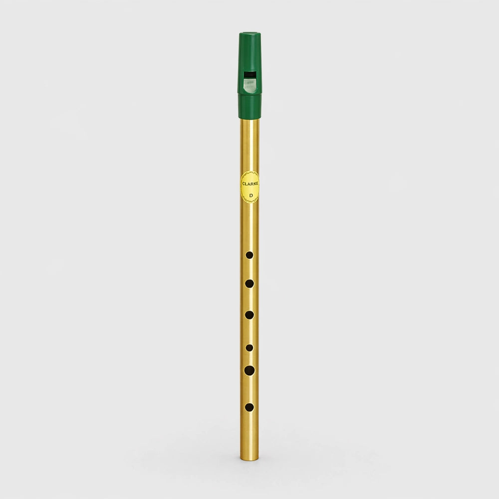 Feadog brass Irish whistle flute tuned to D