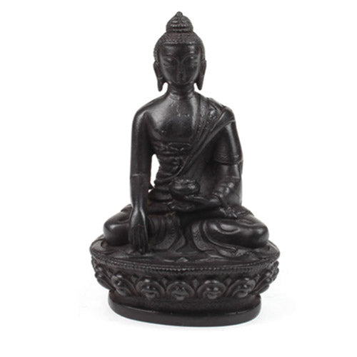 Resin Sitting buddha with white background