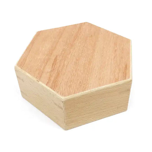 single small hexagonal wooden drum 