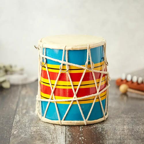 Traditional Indian bhangra dhol dholak drum