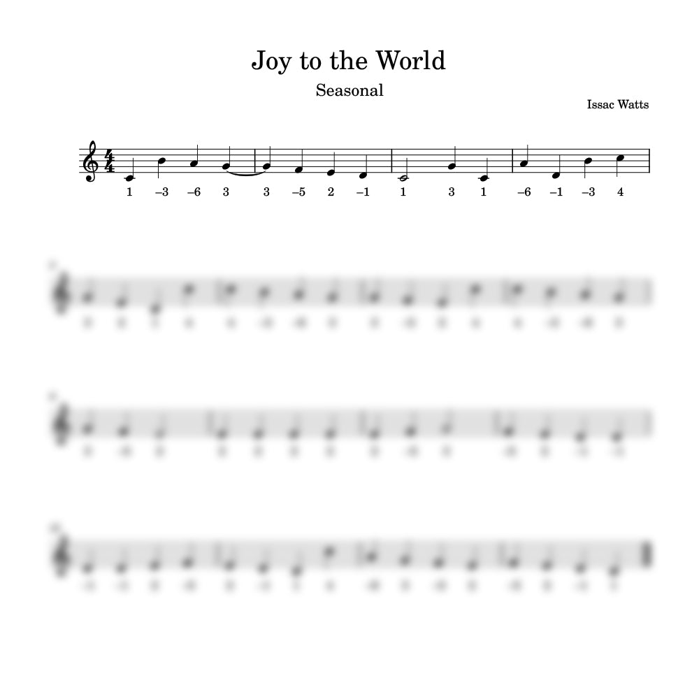 Joy to the world harmonica preview 
