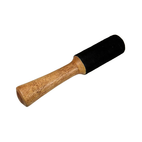 large beater mallet for singing bowl with suede leather end
