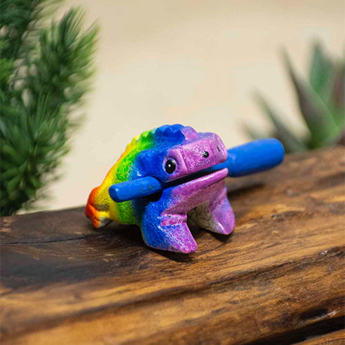 Small rainbow frog guiro