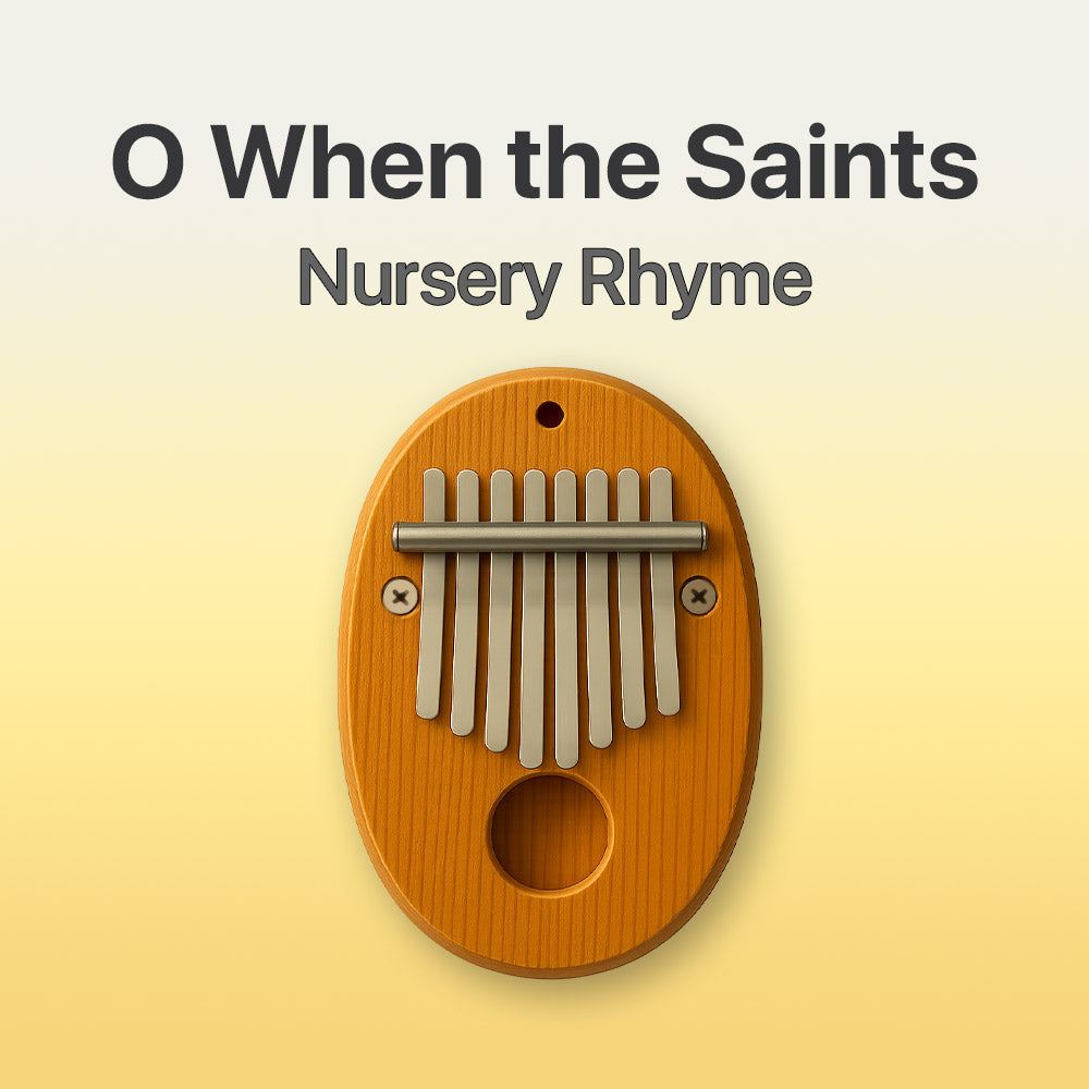 O When The Saints - 8 Note Pocket Kalimba Tab