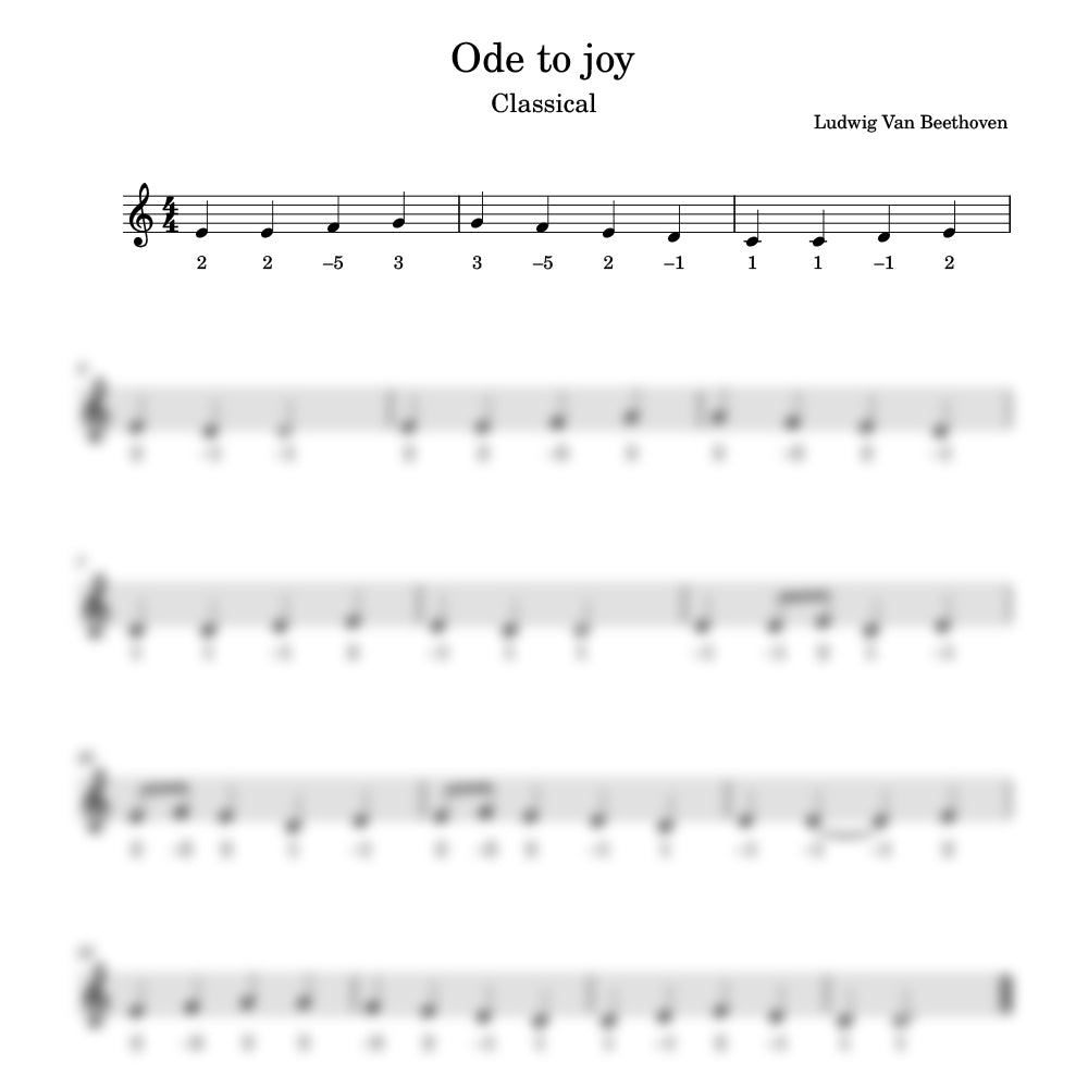 Ode to Joy harmonica preview 
