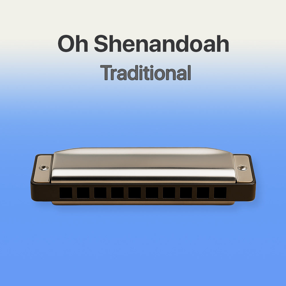 oh Shenandoah traditional harmonica tab