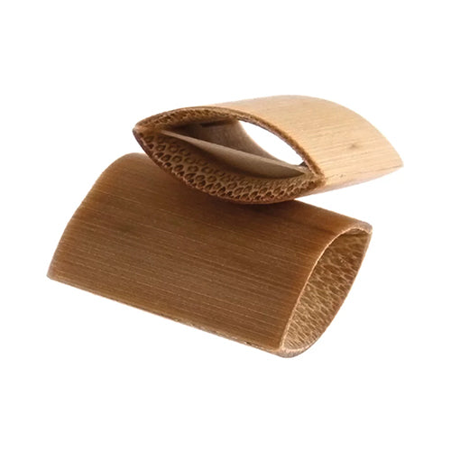 Pair of small bamboo whistles
