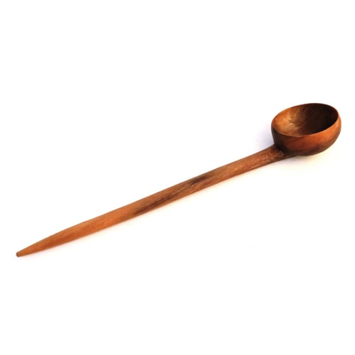 Solid walnut wood spoon ladle 