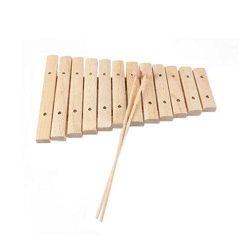 solid wood xylophone with 12 notes and long beaters
