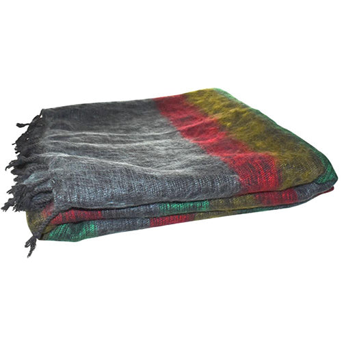 Black Muna Wool Blanket
