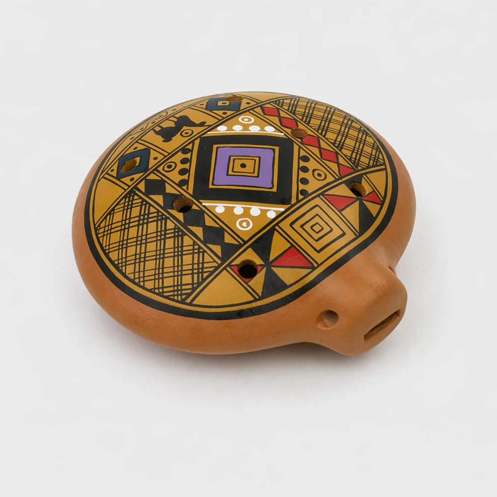 yellow Peruvian Inca ocarina