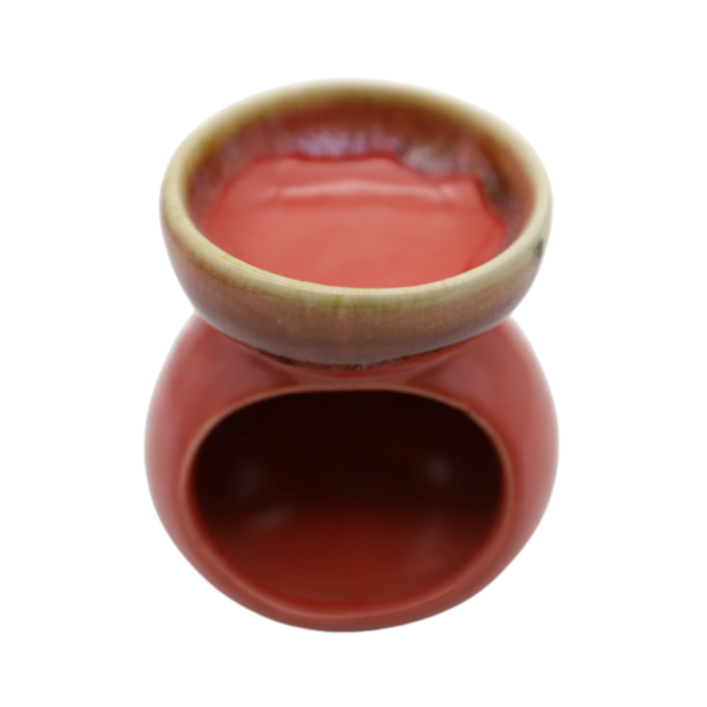 red ceramic oil burner