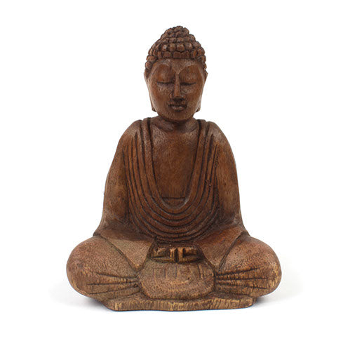 30cm carved sitting buddha