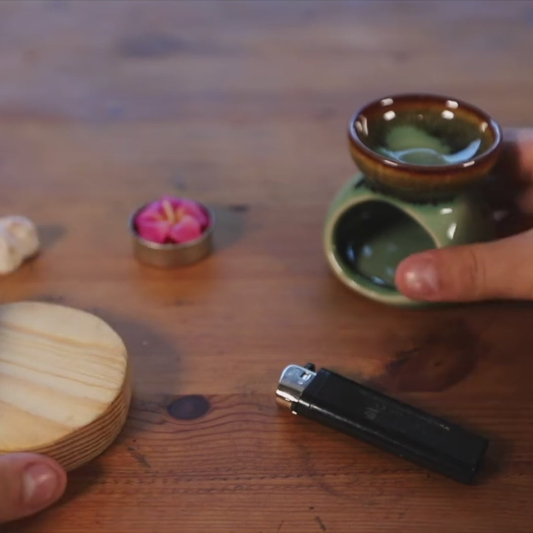 how to use an essential oil burner video demo