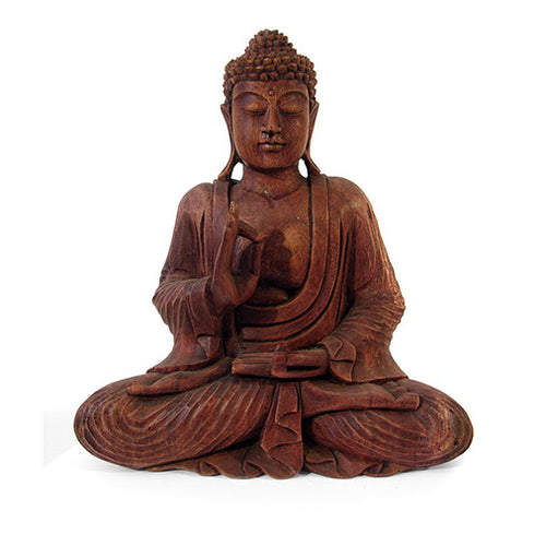 relaxing 40cm carved buddha ornament