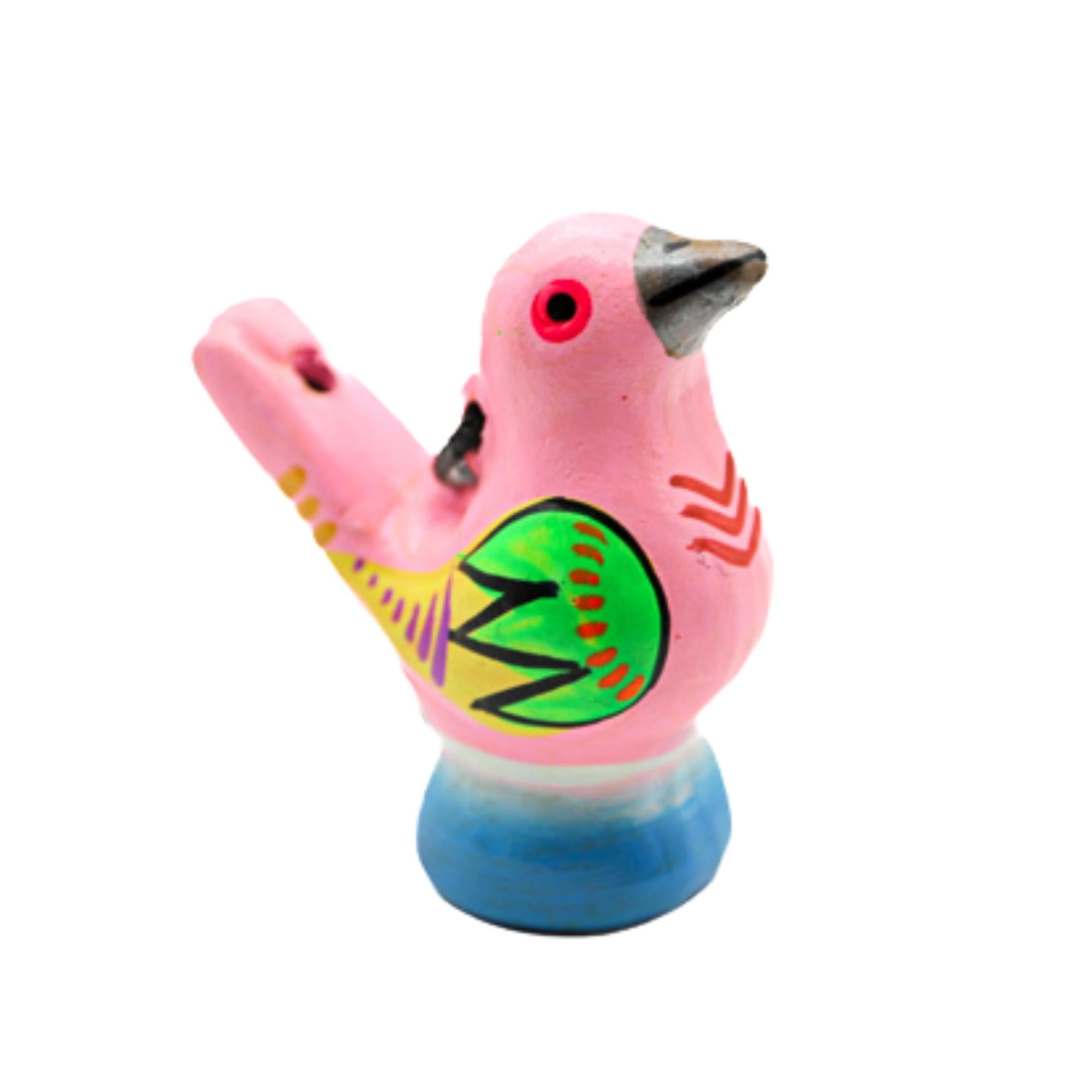 baby pink bird water whistle