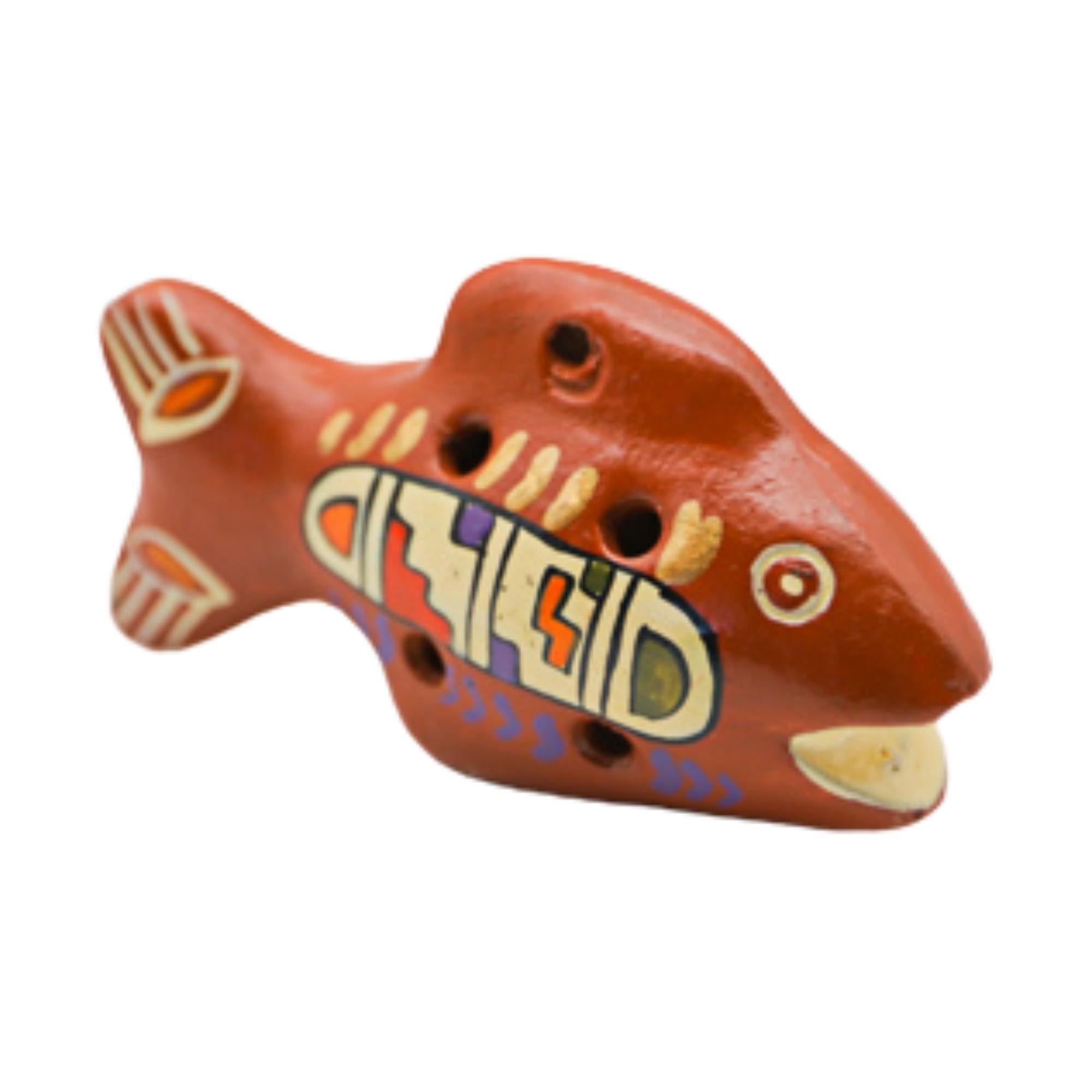 side shot of brown ocarina fish