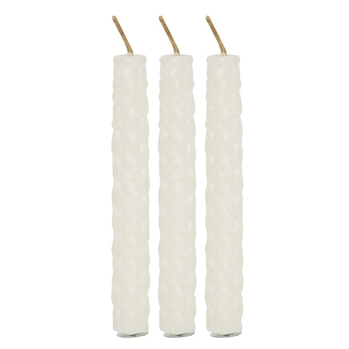 Natural beeswax candles with wick