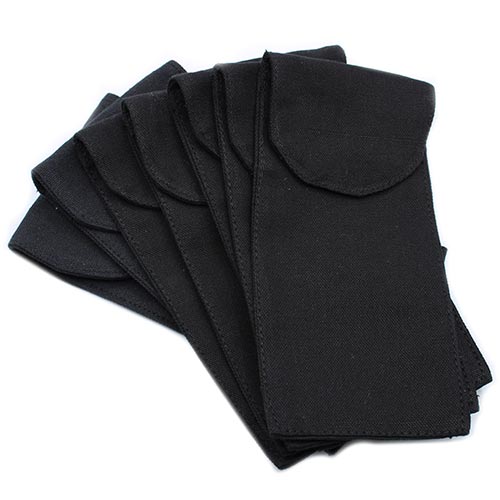 bundle of cotton sleeve pouches