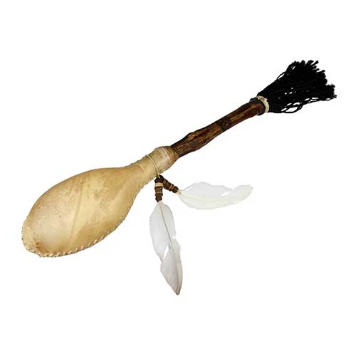 goats hide shamanic shaker