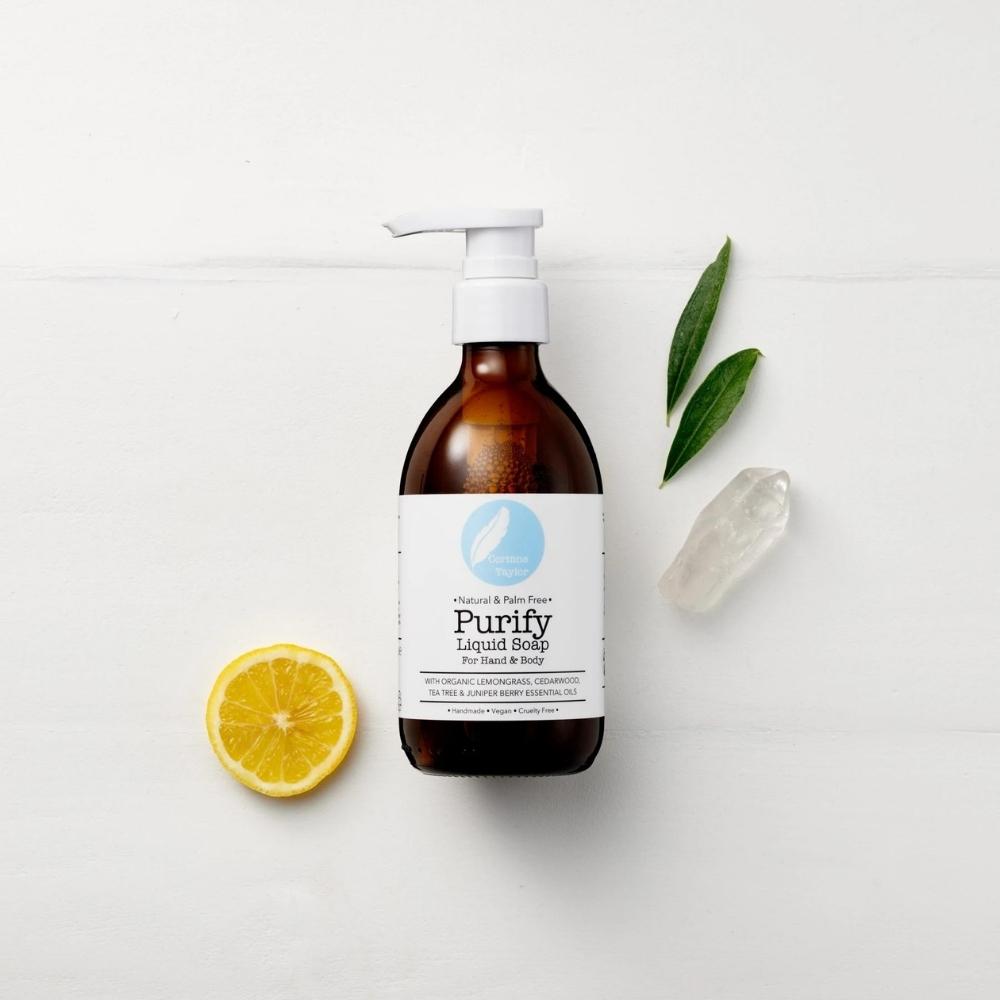 purify lemon scented liquid soap