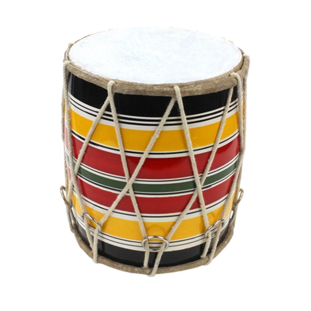 colourful 20cm dholak drum