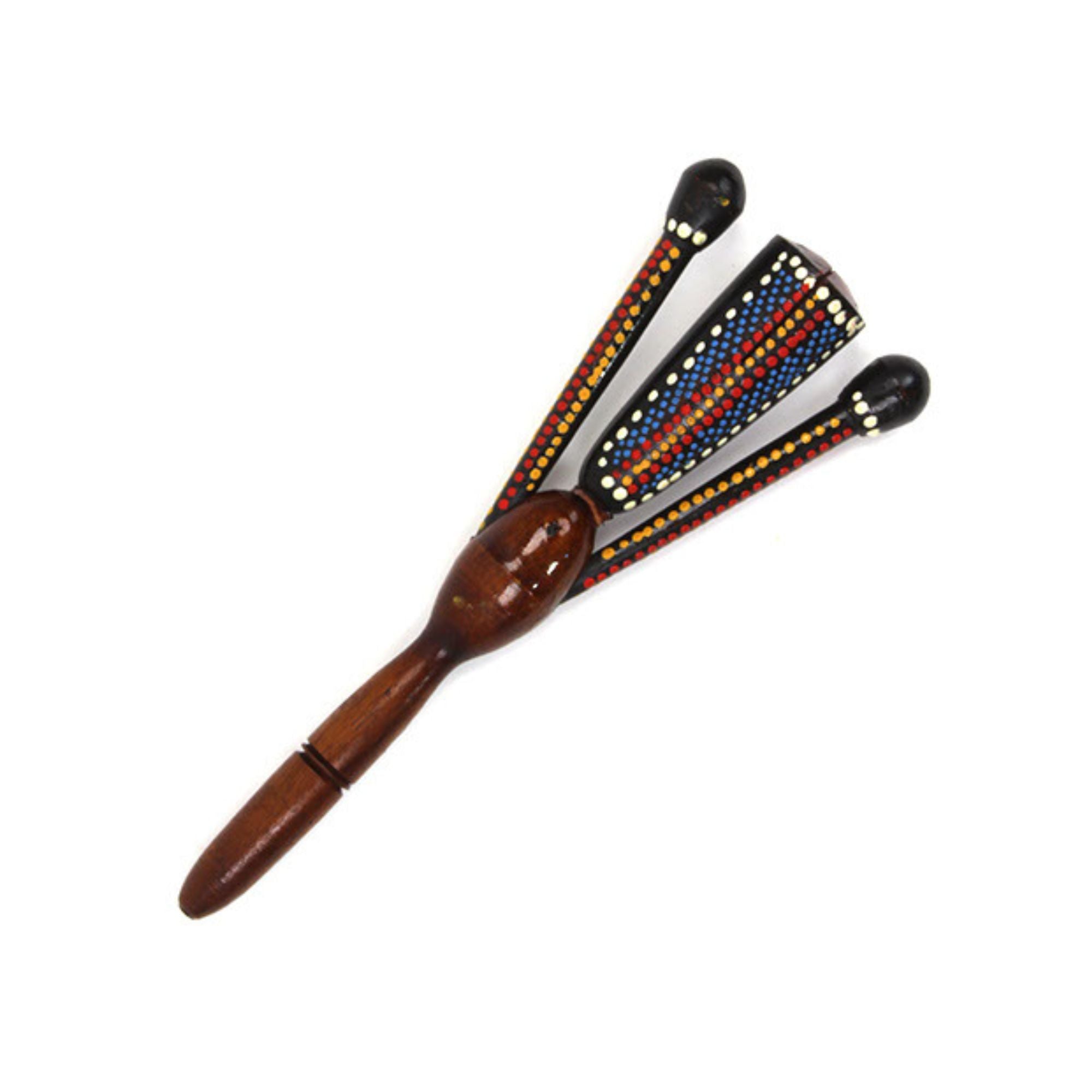 Tribal man musical instrument shaker knocker