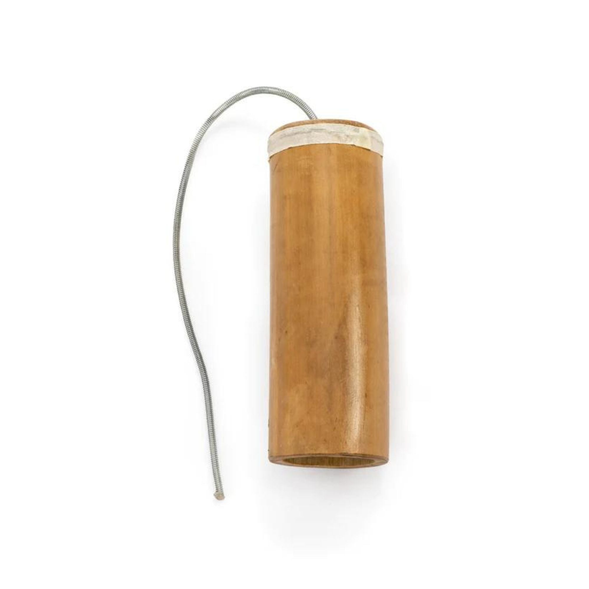 Bamboo thunder drum with metal spring