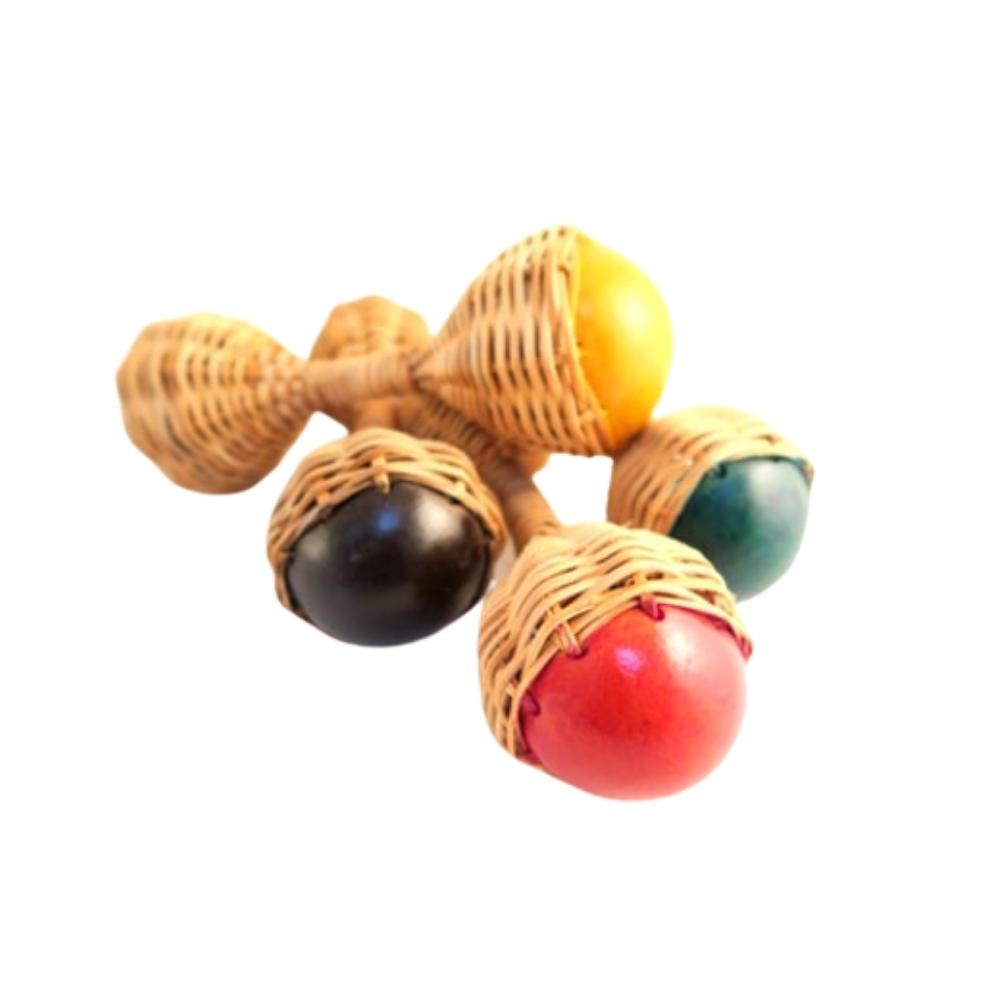 Collection of karaga cane bone rattle shakers 