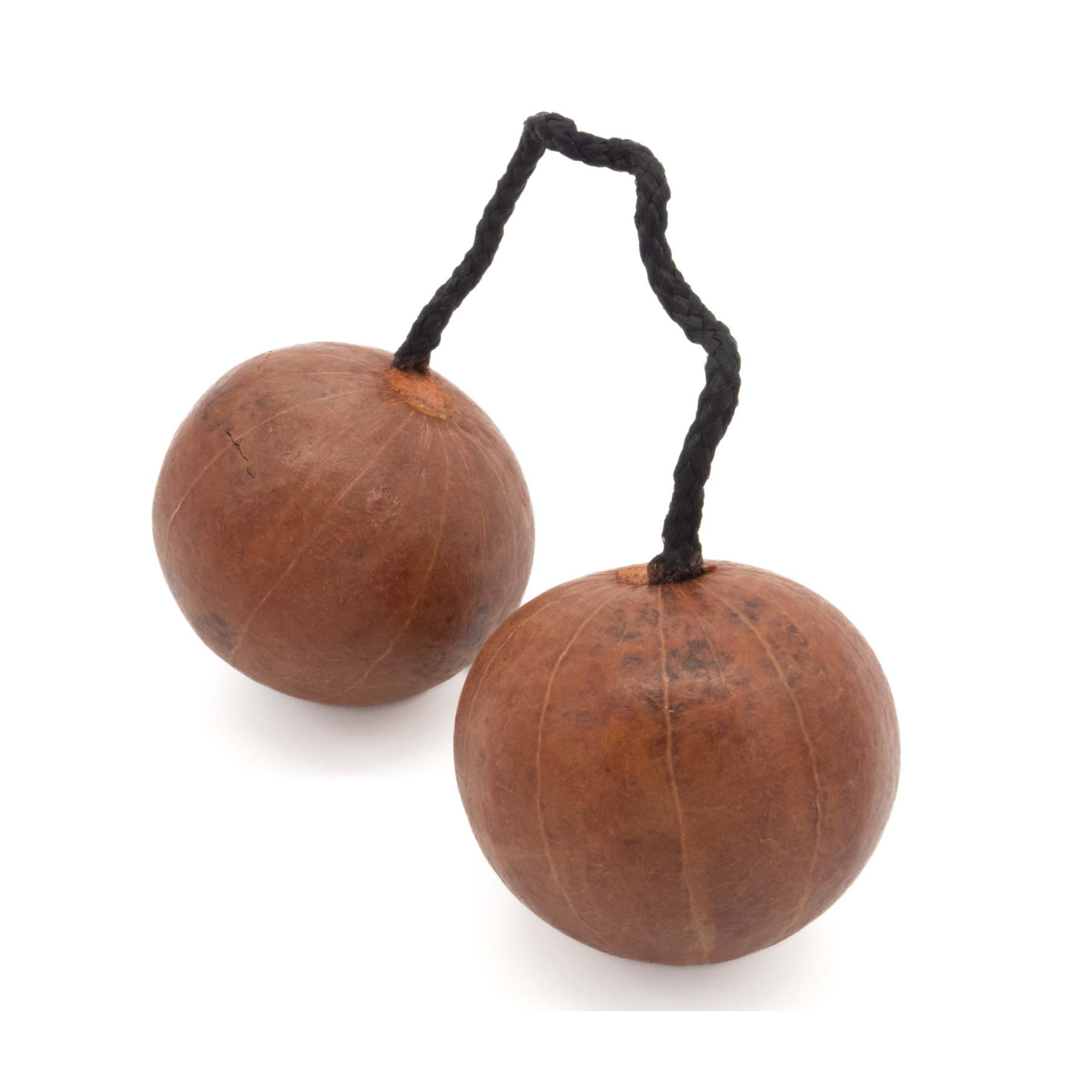 Gourd cas-cas shakers with natural grain