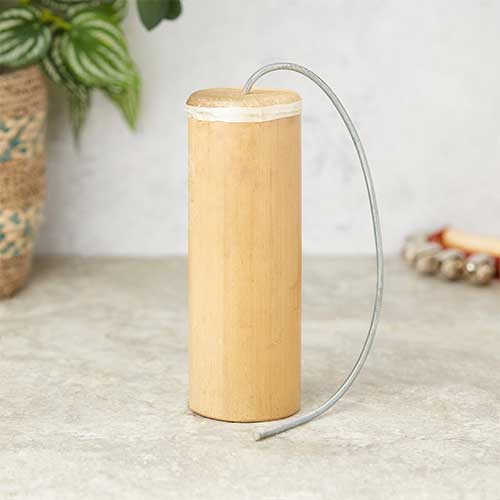 bamboo thunder drum with metal spring