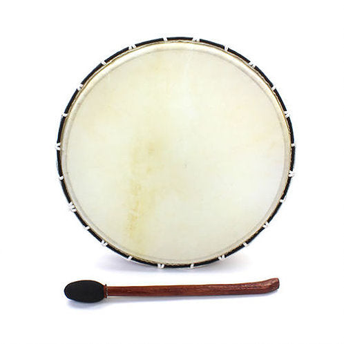 Shamanic Tribe Drum - Carved Culture