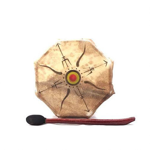 Shamanic Tribe Drum - Carved Culture
