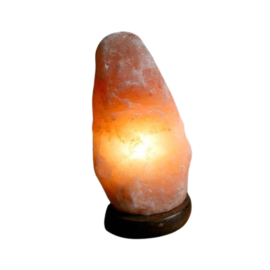 salt lamp switched on