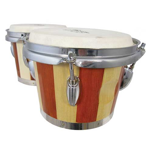 side view duo tone Atlas bongo drums