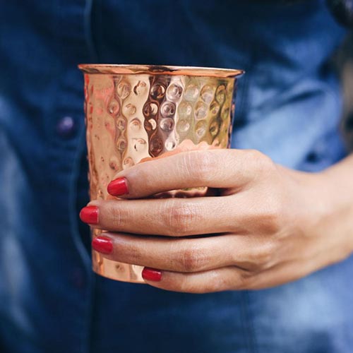 Model Holding Copper Cup 